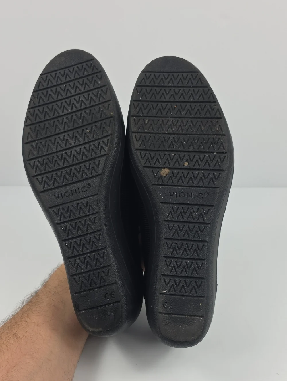 Vionic Jacey Black Slip-on Wedge Women's Shoes Size 9.5